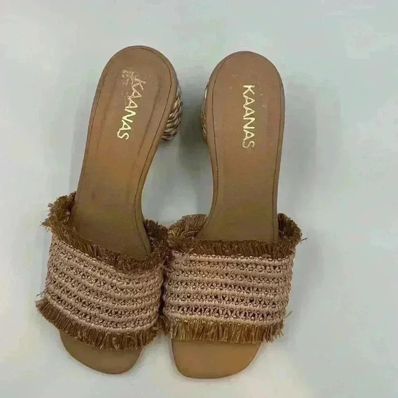 KAANAS Sumatra Frayed Upper Heel in Natural Woven, synthetic upper, jute… - Picture 5 of 9